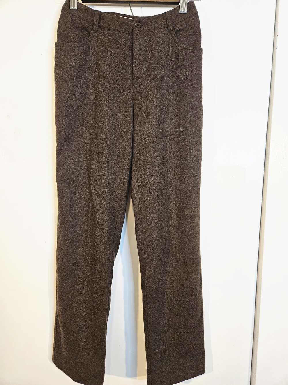 Hugo Buscati Brown Wool Petite